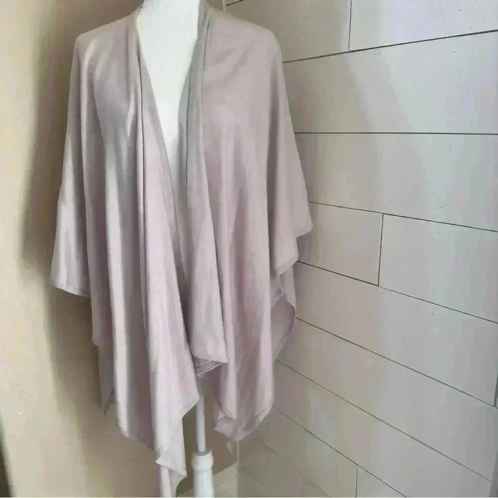 Ann Taylor Knit Open Poncho/Wrap Cardigan Sweater Soft  Light Lavander One Size